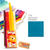 SALE Premium Feinkrepppapier, 10 Rollen, 32 g/qm, 50x250 cm, Himmelblau - Himmelblau