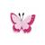 Filzschmetterling, Pink, 4x3 cm, 6 Stück - Schmetterlinge, Pink, 4x3cm, 6 Stück