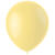 Latex-Luftballons matt, 33cm, pastell-gelb, 10 Stück - Pastell-Gelb