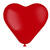 Latex-Luftballons in Herzform, 25cm, rot, 8 Stück, Herzballons - Rot