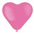 Latex-Luftballons in Herzform, 25cm, pink, 8 Stück, Herzballons - Pink