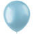 Latex-Luftballons glänzend, 33cm, hellblau, 50 Stück, Metallic-Ballons - Hellblau
