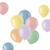 NEU Latex-Luftballons matt, 33cm, Pastelltöne bunt gemischt, 50 Stück - Pastellfarben