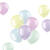Latex-Luftballons halbtransparent, 33cm, Pastelltöne bunt gemischt, 50 Stück - Pastellfarben Halbtransparent