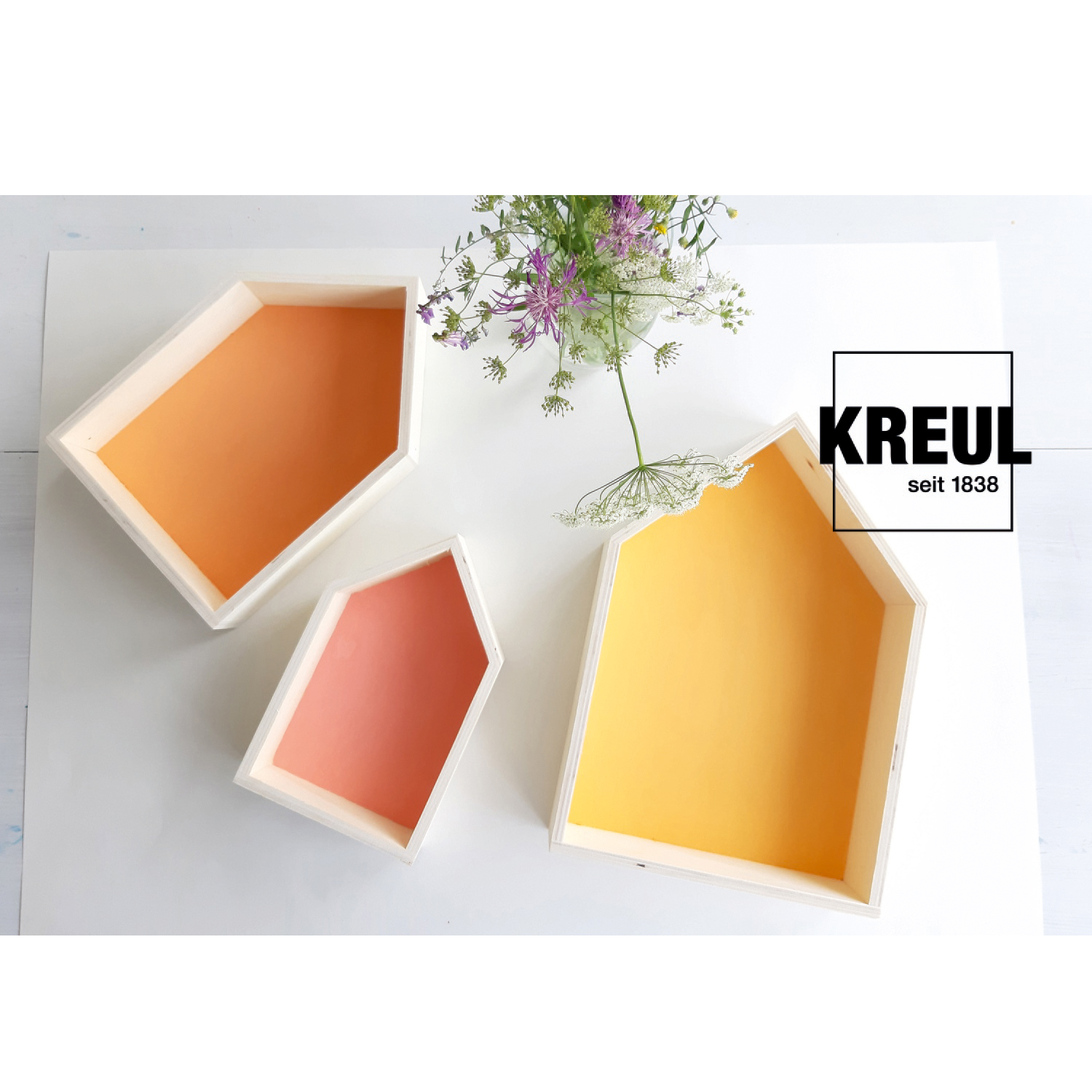 Kreul Acryl-Mattfarbe / Bastelfarbe, 20ml, Wei Bild 5