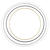 NEU Metall-Ring, Weiß beschichtet, 5 Stück, 40 cm - Weiß, 40 cm, 5 Stück