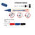 SALE Porcelain PEN brillant calligraphy 1-4mm Royalblau Bild 2