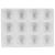 Kunststoffpalette, 12 Npfe, 19,5 cm x 14,5 cm - Kunststoffpalette 19,5x14,5 cm