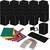 NEU Laternen-Set fr 25 schwarze Laternen, 25 Bg. Drachenpapier, 25 Drahtbgel