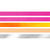 NEU Deko Tape / Klebeband, 5 Rollen + Abroller, Mini Akzente Neon Orange / Pink Bild 2
