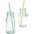 SALE Papierstrohhalme PASTEL DOTS, 25 Stck, 19,7 cm,  6 mm Bild 2