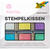 Stempelkissen-Set Pastell, 6 Stck, farbig sortiert - Pastell