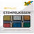 Stempelkissen-Set Metallic, 6 Stück, farbig sortiert - Metallic