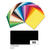 Color-Bastelkarton, 10 Bogen, 220 g/qm, 50x70 cm, Schwarz - Schwarz