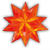 Bascetta-Stern Bastelset, 15x15cm, Orange Bild 2