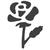 Motivstanzer Rose, ca.1,7cm - Rose, 1.7cm