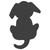 Motivstanzer Hund, ca.1,7cm - Hund, 1.7cm