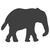 Motivstanzer Elefant, ca.1,7cm - Elefant, 1.7cm