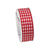 Seidenband Vichy, B: 25mm L: 3m, Rot