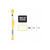 Sticktwist, 8 Meter, Farbe: Hellgelb 008