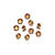 SALE DeCoR Strasssteine smoke topas 2,4mm, 50 St.