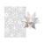 SALE Faltblätter,32 Bl.,20x20cm, Weiße Kristalle - Weiße Kristalle, 20x20 cm, 32 Blatt