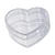 SALE Kunststoff/ Plastik Dose, Herz, 6x3cm, 1 Stck