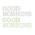 MDF-Buchstaben-Set GOOD MORNING - GOOD MORNING