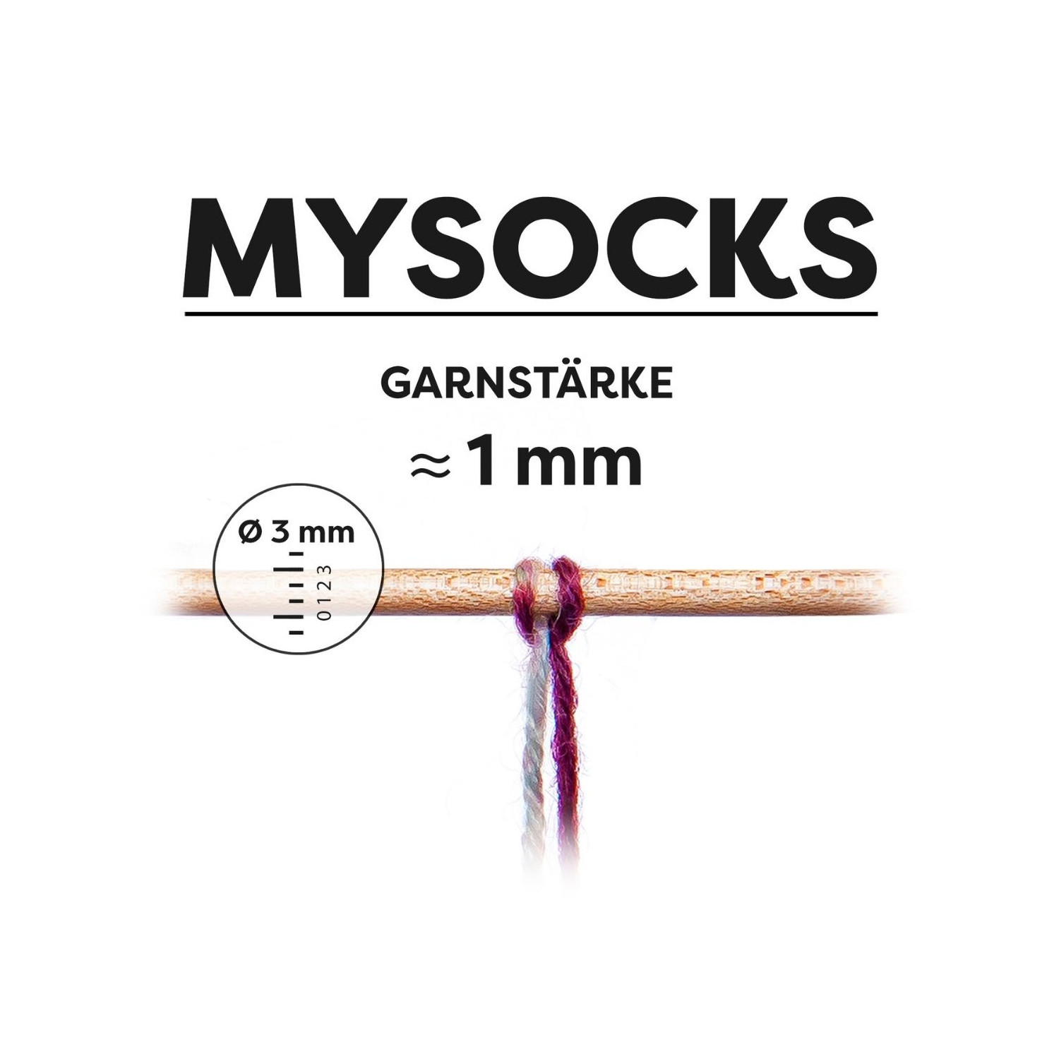myboshi mysocks strapazierfähige Sockenwolle / Strickwolle, 100g, Vinstra Bild 4