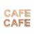 Papp-Buchstaben-Set CAFE - CAFE