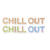 Papp-Buchstaben-Set CHILL OUT - CHILL OUT
