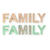 Papp-Buchstaben-Set FAMILY - FAMILY
