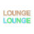 Papp-Buchstaben-Set LOUNGE - LOUNGE