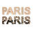 Papp-Buchstaben-Set PARIS - PARIS