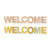 Papp-Buchstaben-Set WELCOME - WELCOME