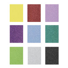 NEU Moosgummiplatte, Glitzer / Glitter, Stärke 2mm, Größe 20x30cm - Verschiedene Farben