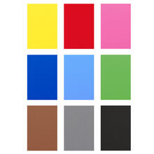10er Packs Moosgummi- / Schaumstoffplatten für vielfältige Bastelarbeiten, 29 x 20cm - Verschiedene Farben