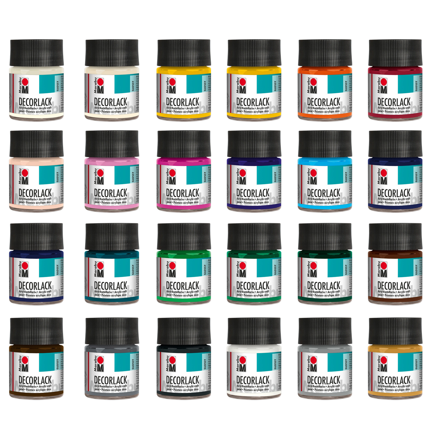 Marabu Decorlack, 50ml - Verschiedene Farbtöne