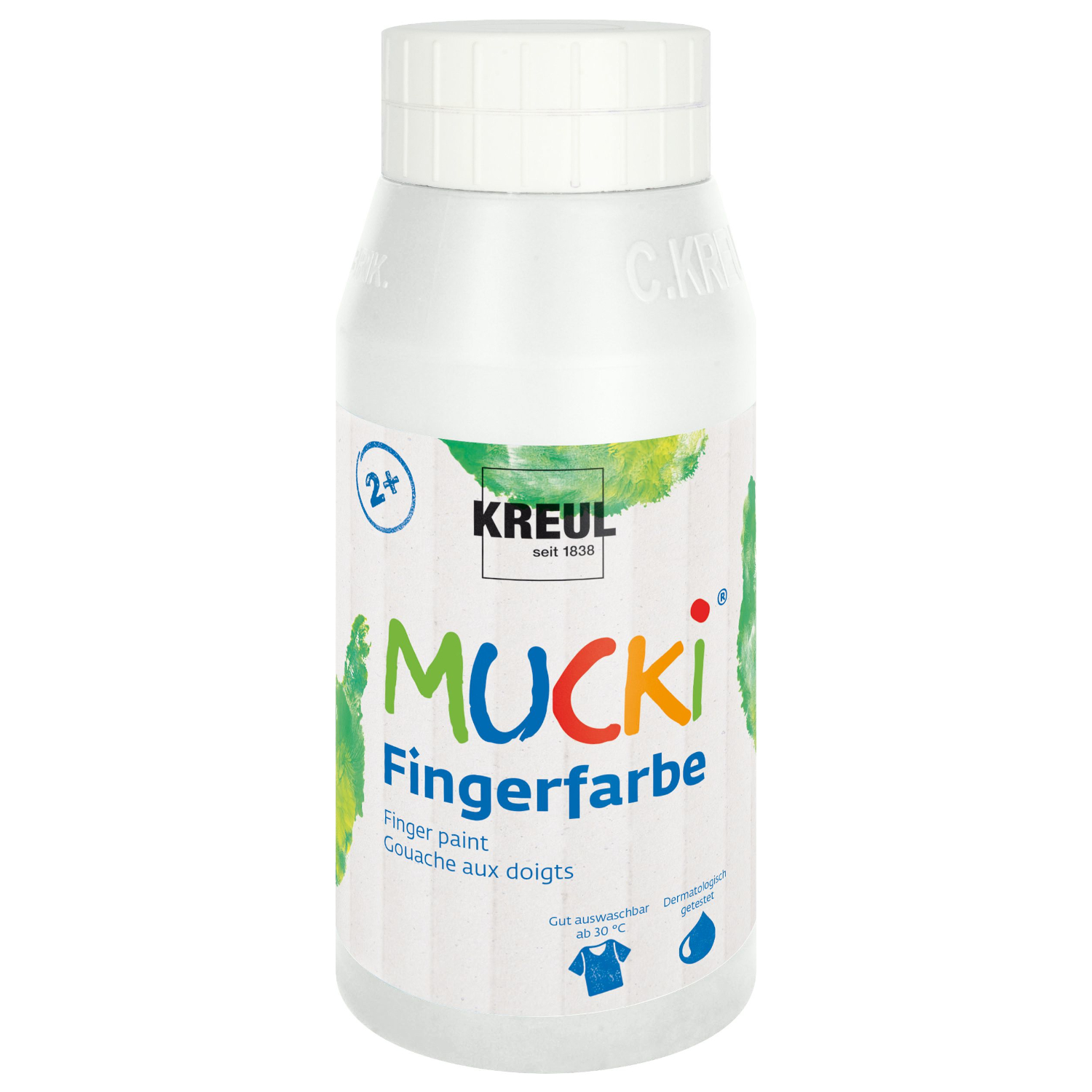 MUCKI Fingerfarbe Wei 750 ml