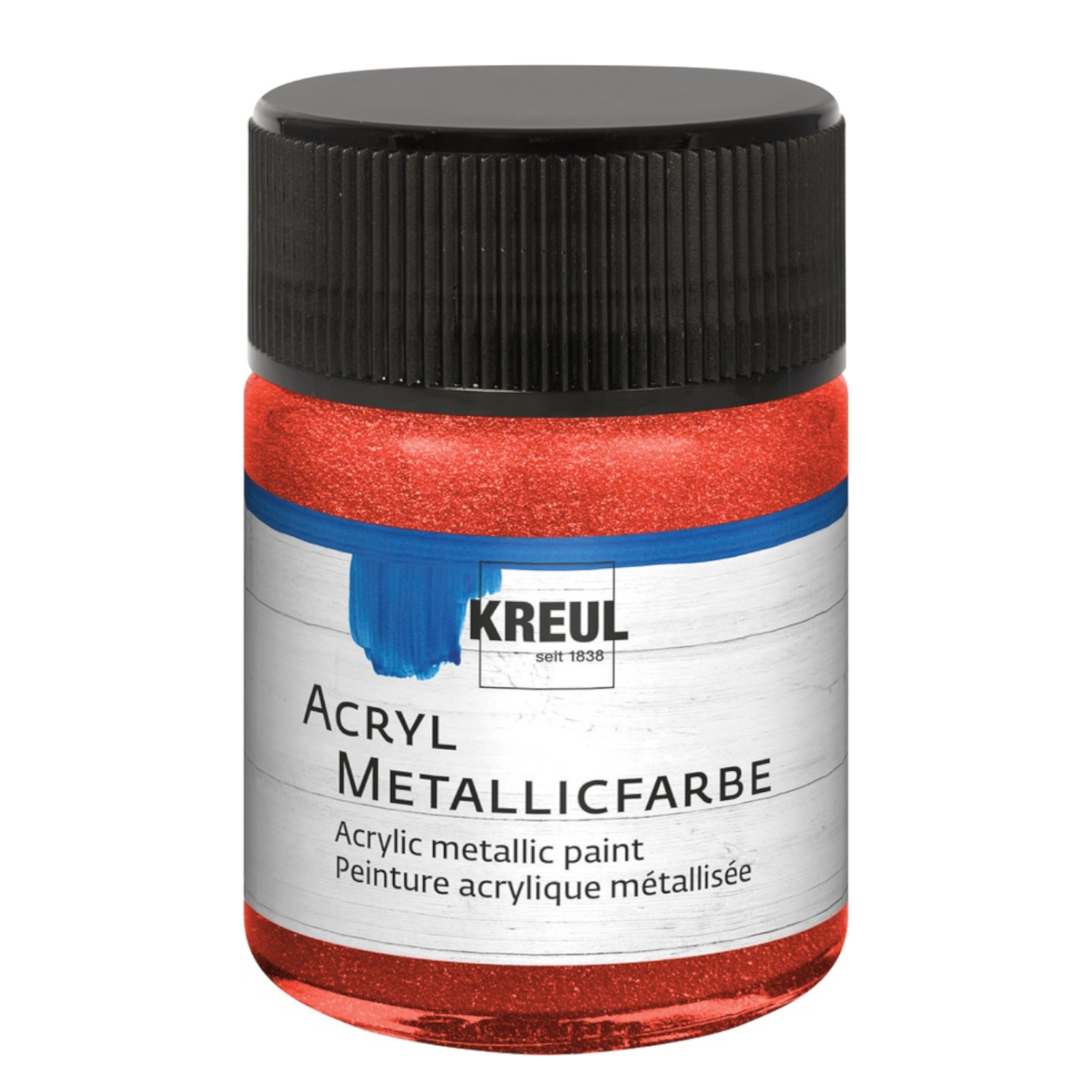 Hobby Line Acryl-Metallicfarbe, 50ml, Rot