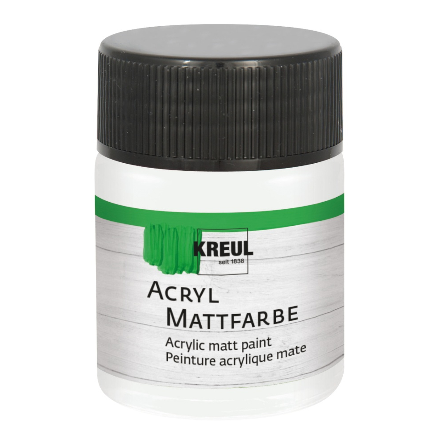 Kreul Acryl-Mattfarbe / Bastelfarbe, 50ml, Pastellwei