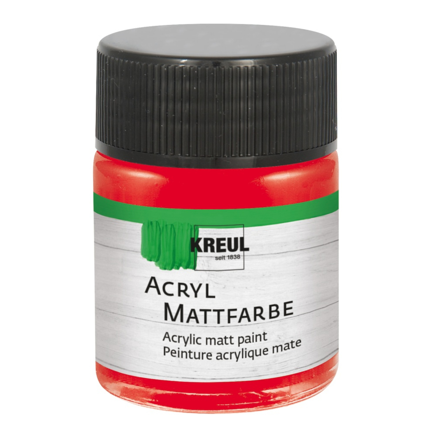 Kreul Acryl-Mattfarbe / Bastelfarbe, 50ml, Rot