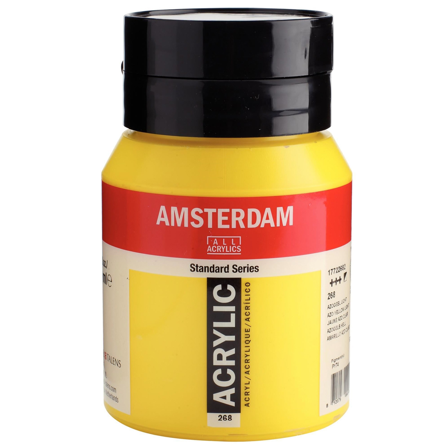 Amsterdam Acrylfarbe 500ml, Azogelb hell