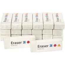 Radiergummi, Gro�pack 20 St�ck, Gr��e 62x22x10 mm