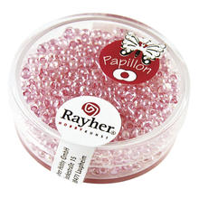 SALE Papillon-Rocailles, 2x4 mm, 18g, rosa chiffon