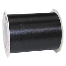 SALE Tischband Satinband Dekoband Grorolle, Breite 112mm Lnge 25m, Schwarz