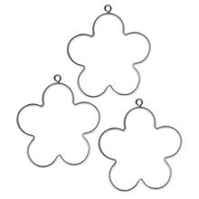 SALE Draht Blume, 7,5cm , 3 Stck