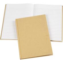 Notizbuch, A5, Linien vorgedruckt, 60 g, Braun