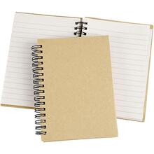 Notizbuch mit Spiralbindung, A6, Blatt 105x148 mm, 60 g, Braun
