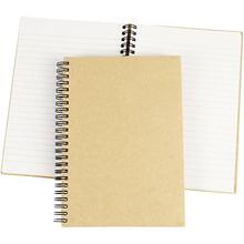 Notizbuch mit Spiralbindung, A5, Blatt 148x210 mm, 60 g, Braun